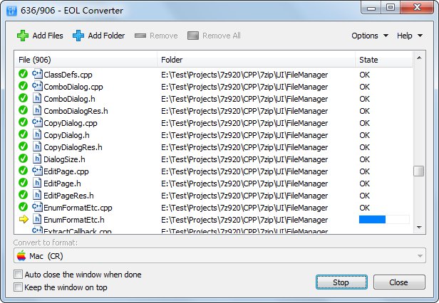 EOL Converter 2.1.0 screenshot